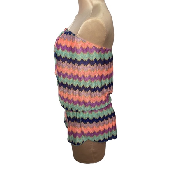 Victoria’s Secret multi colored strapless romper. Size M - Picture 12 of 12